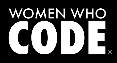 代码徽标的女性